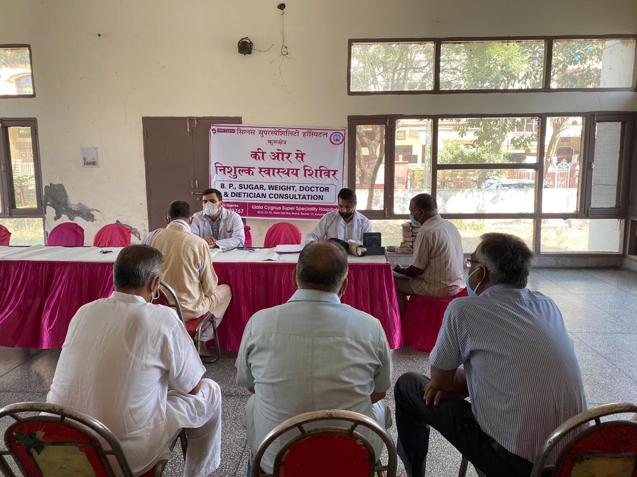 Health Camp At RWA association, Kurukshetra